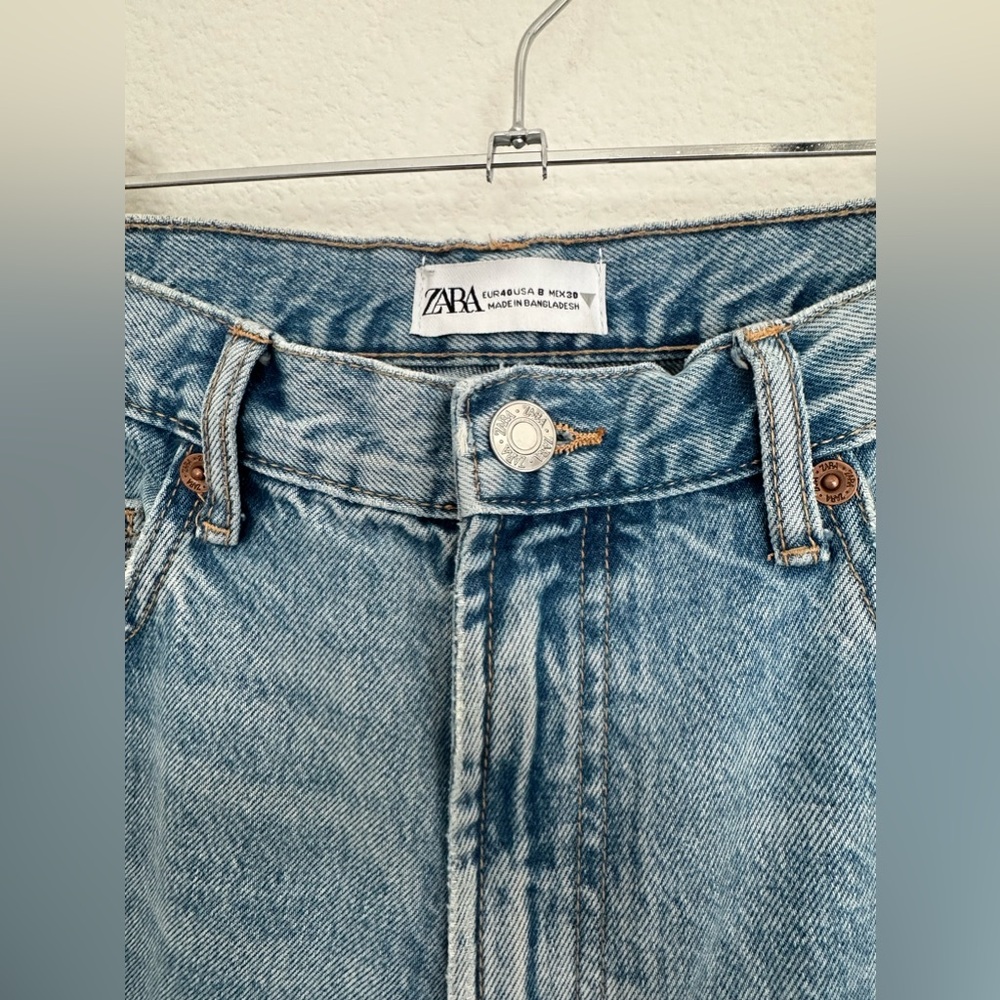 ZARA High Rise Ripped Jeans - Picture 3 of 6